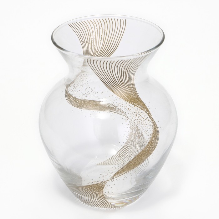 Ваза для цветов «Линия» стеклянная, прозрачная, 14,4 см, 700 мл. Ваза для цветов «Линия» стеклянная, прозрачная, 14,4 см, 700 мл.