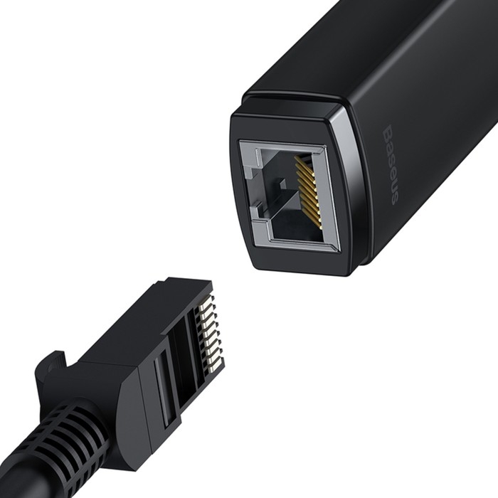 Адаптер Baseus Ethernet Adapter, Type-C - RJ45 (100Mbps), черный Адаптер Baseus Ethernet Adapter, Type-C - RJ45 (100Mbps), черный