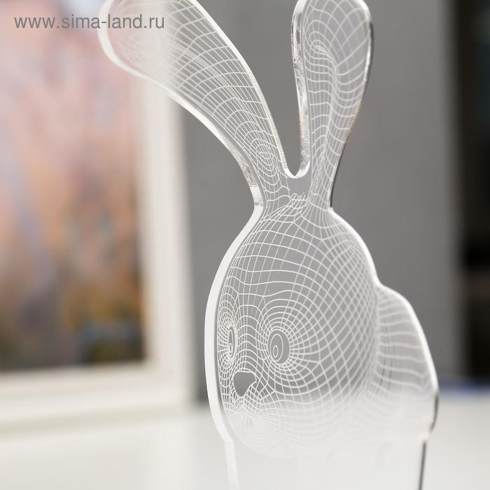 Светильник  Светильник "Кролик" LED RGB от сети 9,5х14х19 см RISALUX