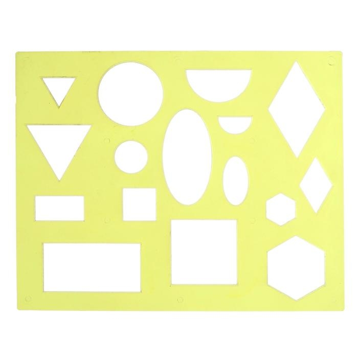 Трафарет геометрические фигуры № 1, МИКС Трафарет геометрические фигуры № 1, МИКС