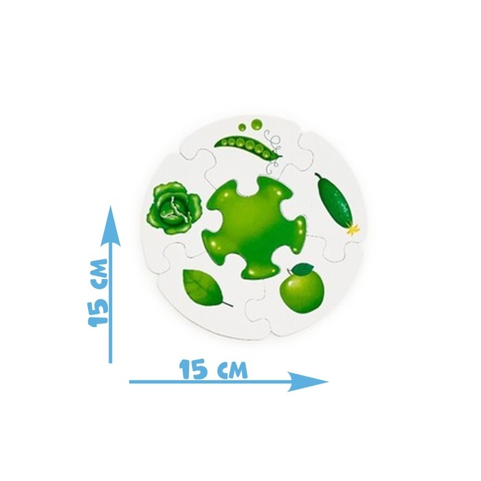Пазлы-лото «Изучаем цвета», двухсторонние, 5 пазлов, 30  деталей