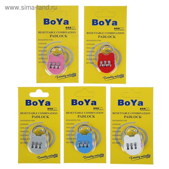 Замок навесной кодовый, Type 9, микс Замок навесной кодовый, Type 9, микс