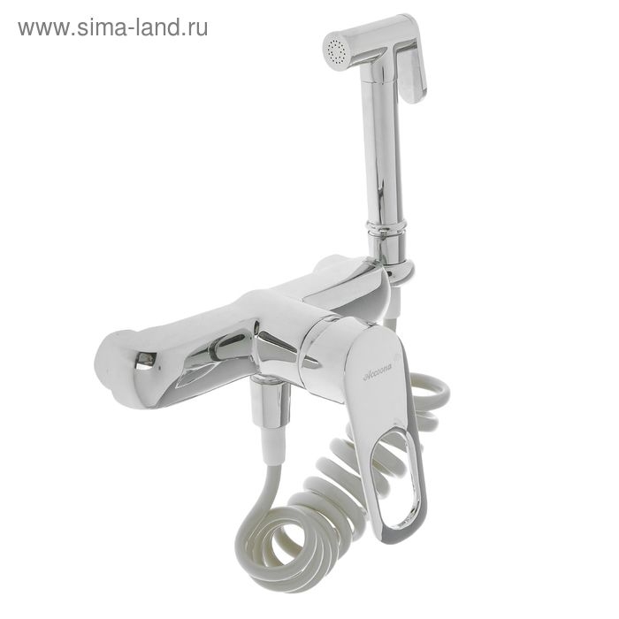 Смеситель для биде Accoona A3117, с гигиеническим душем, настенный, латунь, хром Смеситель для биде Accoona A3117, с гигиеническим душем, настенный, латунь, хром