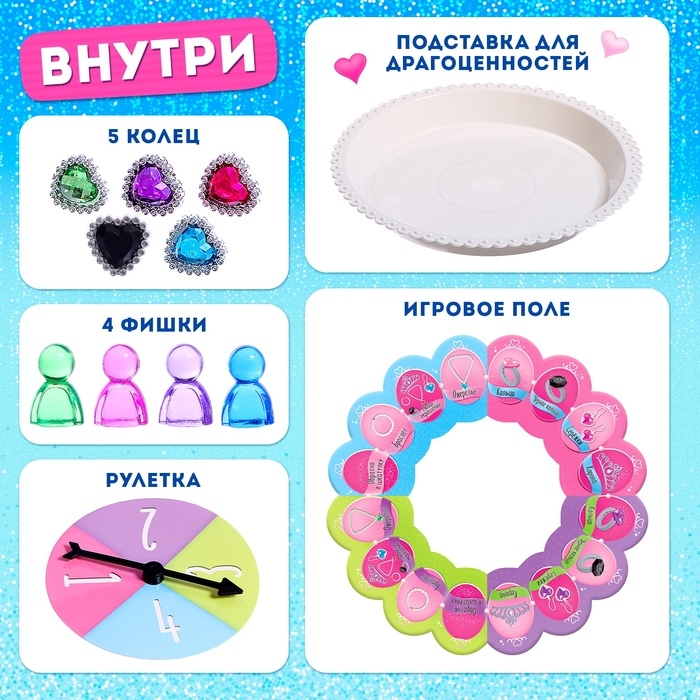 Настольная игра &laquo;Как стать принцессой&raquo;, 1-4 игрока, 4+