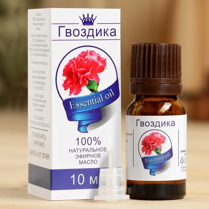 Эфирное масло Эфирное масло "Гвоздика", флакон-капельница, аннотация, 10 мл, репеллент дезинфицирующее