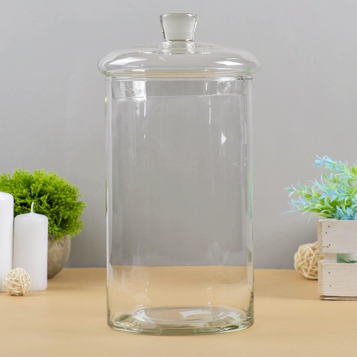 Ваза Ваза "Падерборн", трубка-146 с крышкой 14,5х30см (h-25см без/крышки)