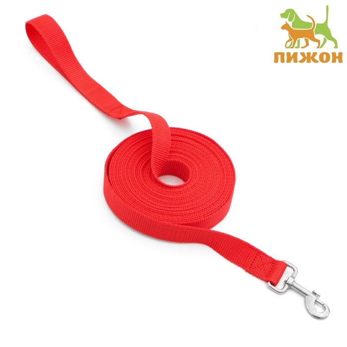 Поводок 7 м х 2,5 см, красный Поводок 7 м х 2,5 см, красный