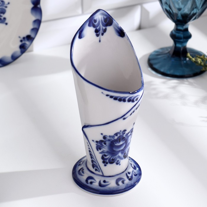 Салфетница «Эффект», 8×7,5×17,5 см, гжель Салфетница «Эффект», 8×7,5×17,5 см, гжель