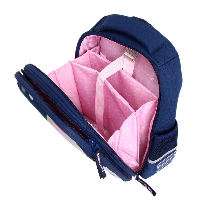 Рюкзак каркасный 36 х 28 х 17 см, + пенал, Bruno Visconti Рюкзак каркасный 36 х 28 х 17 см, + пенал, Bruno Visconti "Ушастик"