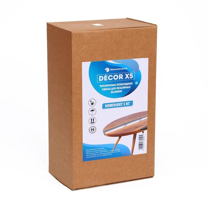Прозрачная эпоксидная смола «EpoximaxX DECOR X5», 1 кг Прозрачная эпоксидная смола «EpoximaxX DECOR X5», 1 кг