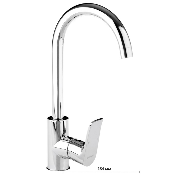 Смеситель для кухни Accoona A4512, однорычажный, с гайкой, хром Смеситель для кухни Accoona A4512, однорычажный, с гайкой, хром