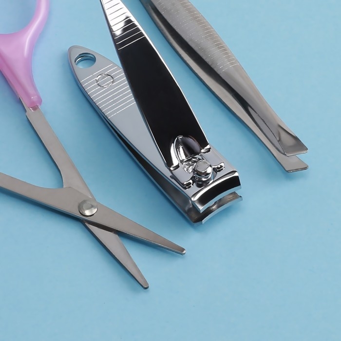 Набор маникюрный, 6 предметов, цвет МИКС Набор маникюрный, 6 предметов, цвет МИКС