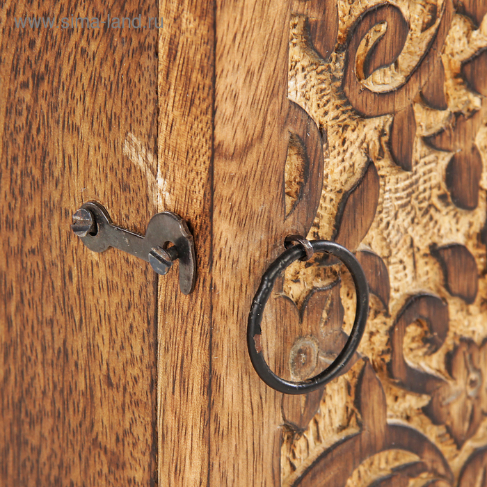 Ключница Ключница "Узоры из цветов" дерево 21*9*26 см