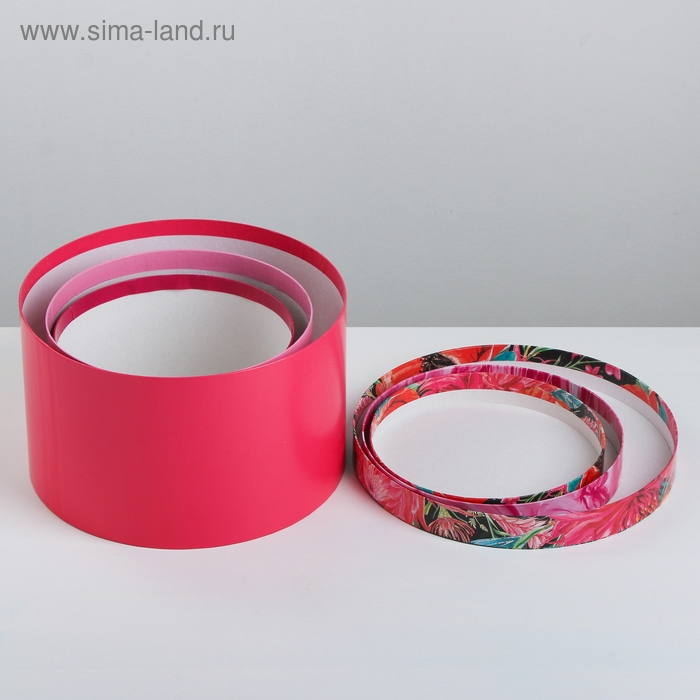 Набор коробок 3 в 1, упаковка подарочная, «Яркий тренд», 18 х 18 х 13‒25 х 25 х 15 см