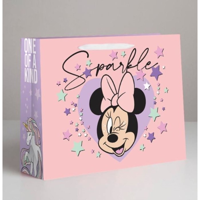 Пакет подарочный крафт Пакет подарочный крафт "Dream" 40х31х11.5 см, Минни Маус