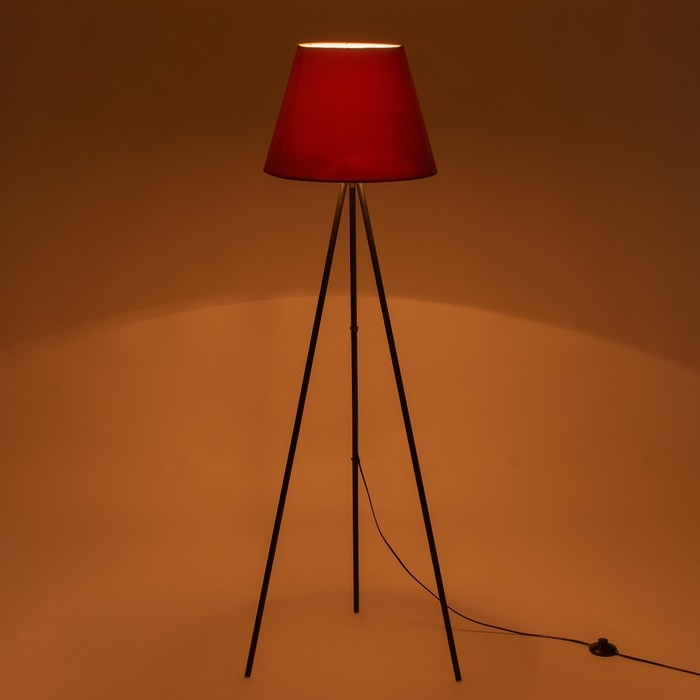 Торшер "Лаут" 1х15Вт Е27  черный, красный