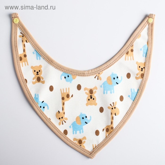 Нагрудник-бандана/слюнявчик для кормления непромокаемый на кнопке, для мальчика, МИКС Нагрудник-бандана/слюнявчик для кормления непромокаемый на кнопке, для мальчика, МИКС