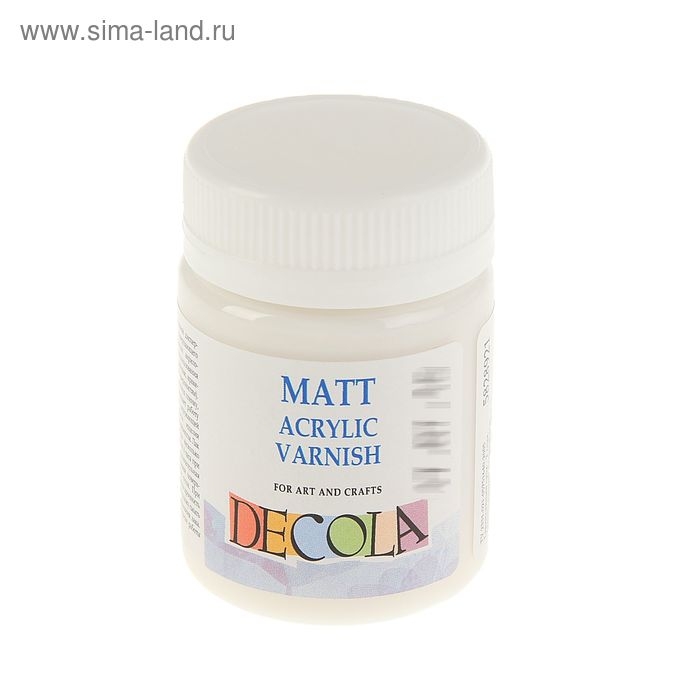 Лак акриловый матовый, на водной основе 50 мл, ЗХК Decola Лак акриловый матовый, на водной основе 50 мл, ЗХК Decola