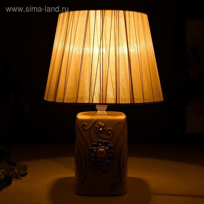 Лампа настольная 16165/1 E14 40Вт белый 20х20х29 см RISALUX