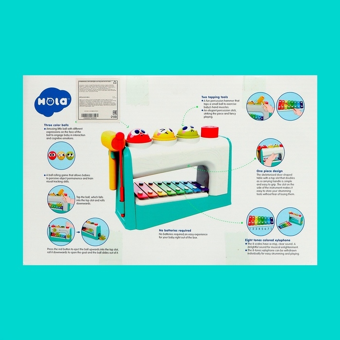 Развивающая игрушка «Стучалка с металлофоном» Развивающая игрушка «Стучалка с металлофоном»