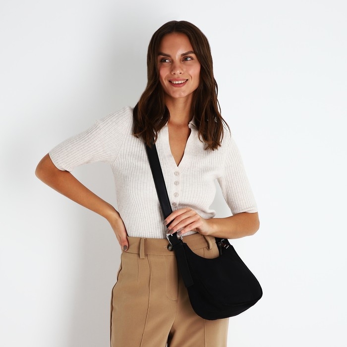 Сумка женская на молнии, цвет чёрный Сумка женская на молнии, цвет чёрный