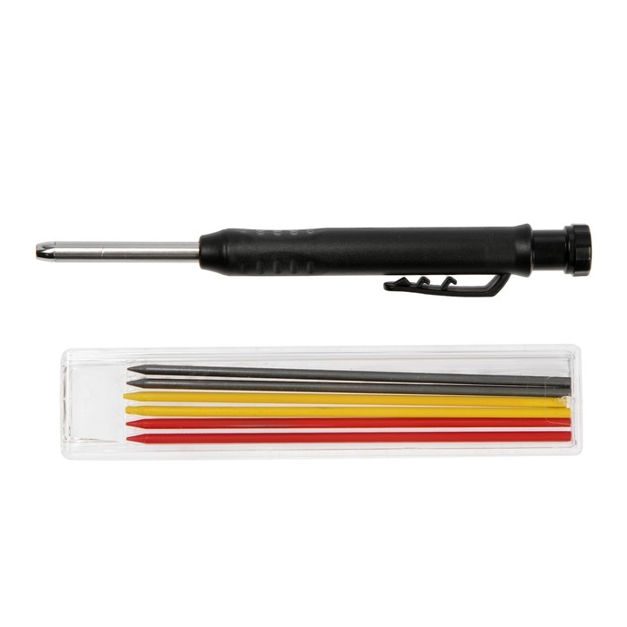 Карандаш механический ТУНДРА, с набором грифелей, 6 штук, разноцветные Карандаш механический ТУНДРА, с набором грифелей, 6 штук, разноцветные