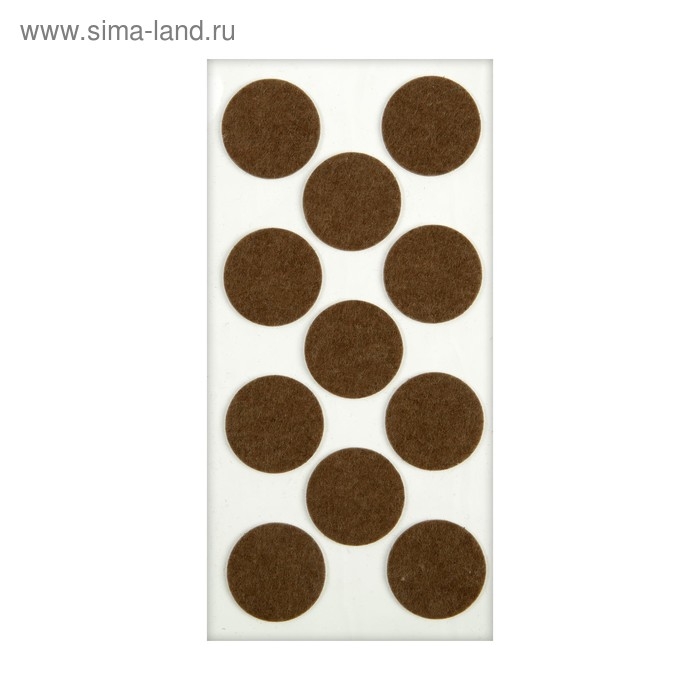 Подпятник войлочный d=40 мм, 11 шт., цвет коричневый Подпятник войлочный d=40 мм, 11 шт., цвет коричневый