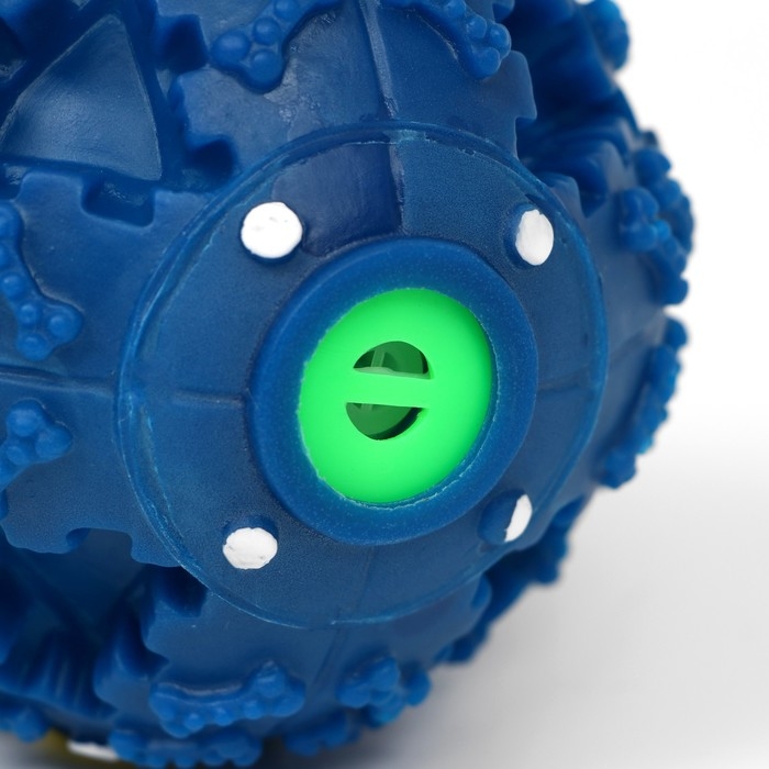 Квакающий мяч для собак большой, жёсткий, 9,5 см, тёмно-синий Квакающий мяч для собак большой, жёсткий, 9,5 см, тёмно-синий