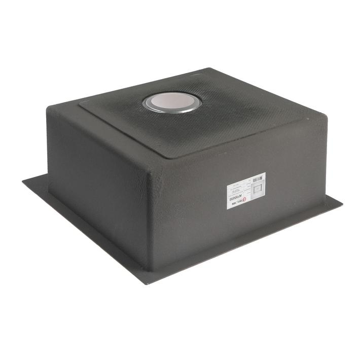 Мойка кухонная AFLORN AF95050, врезная, S=3,0 и 0,8 мм, 50х50х20 см, сифон, сатин Мойка кухонная AFLORN AF95050, врезная, S=3,0 и 0,8 мм, 50х50х20 см, сифон, сатин