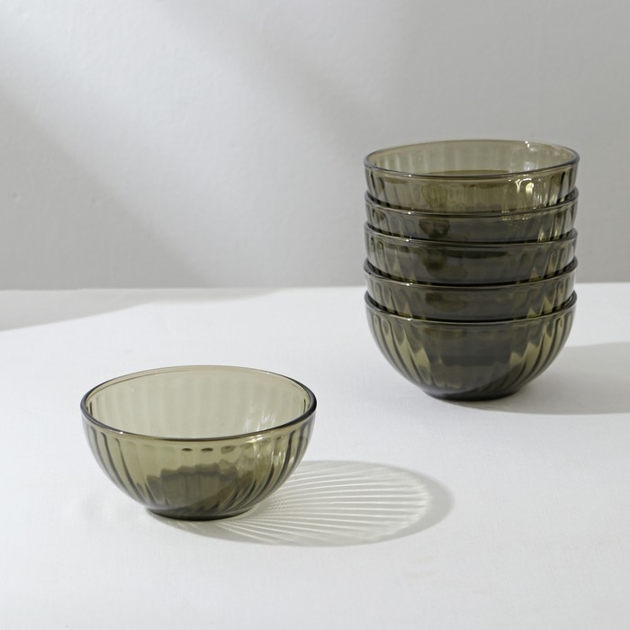 Набор столовый Elica, 44 предмета, стеклянный, дымка Набор столовый Elica, 44 предмета, стеклянный, дымка