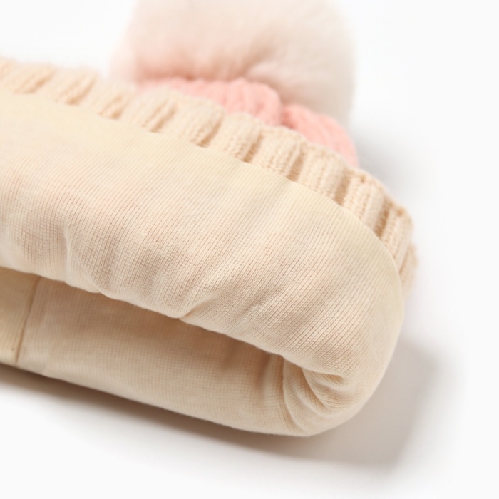 Шапка детская MINAKU, цвет розовый, р-р 46-48