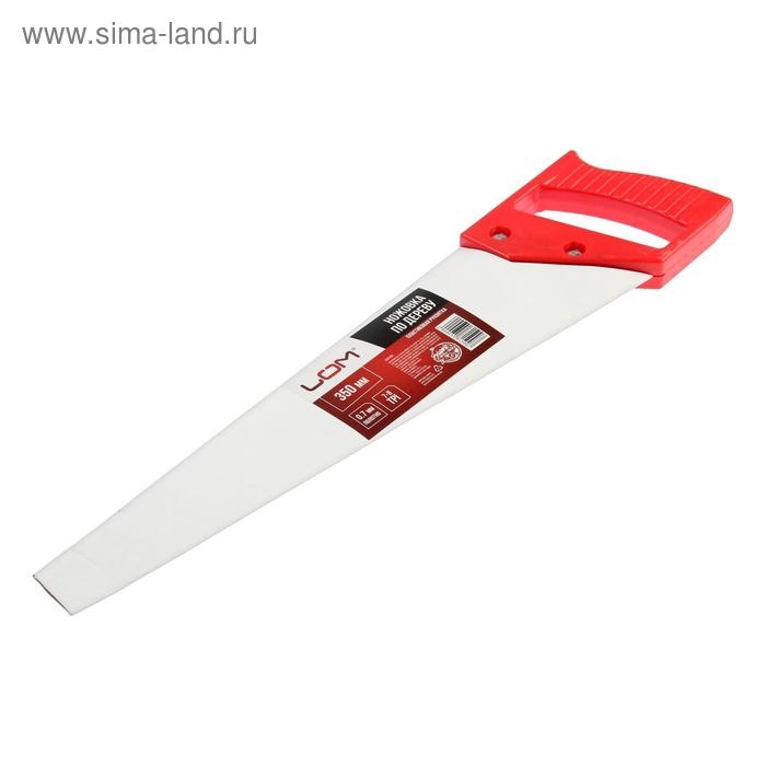 Ножовка по дереву ЛОМ, пластиковая рукоятка, 7-8 TPI, 350 мм Ножовка по дереву ЛОМ, пластиковая рукоятка, 7-8 TPI, 350 мм