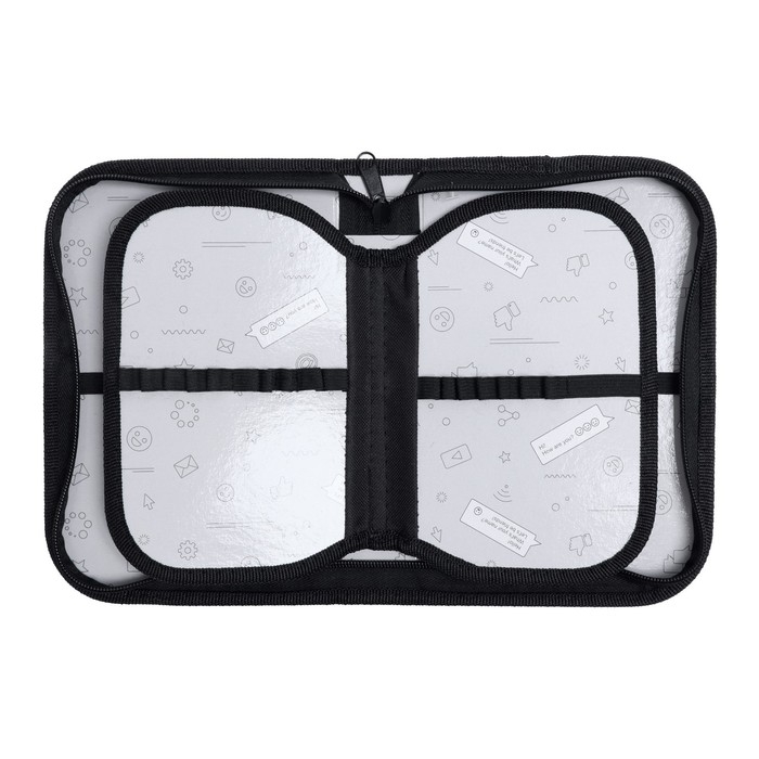 Пенал 3 секции, вкладка внутри, 140 х 210 х 40 мм, тканевый, Calligrata TOP Block Пенал 3 секции, вкладка внутри, 140 х 210 х 40 мм, тканевый, Calligrata TOP Block "Утка"