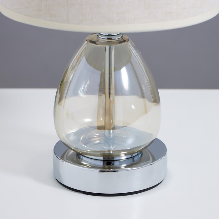 Лампа настольная 16712/1 E27 40Вт хром 22х22х32 см RISALUX