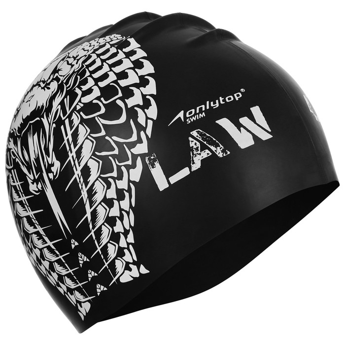 Шапочка для плавания взрослая ONLYTOP Outlaw, силиконовая, обхват 54-60 см Шапочка для плавания взрослая ONLYTOP Outlaw, силиконовая, обхват 54-60 см