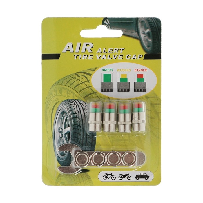 Колпачок с индикацией давления в шинах, 2.4 атм, набор 4 шт Колпачок с индикацией давления в шинах, 2.4 атм, набор 4 шт