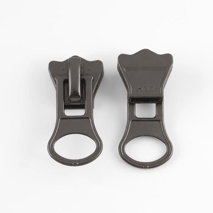 Бегунок автоматический для молнии «Трактор», №8, 10 шт, цвет чёрный никель Бегунок автоматический для молнии «Трактор», №8, 10 шт, цвет чёрный никель