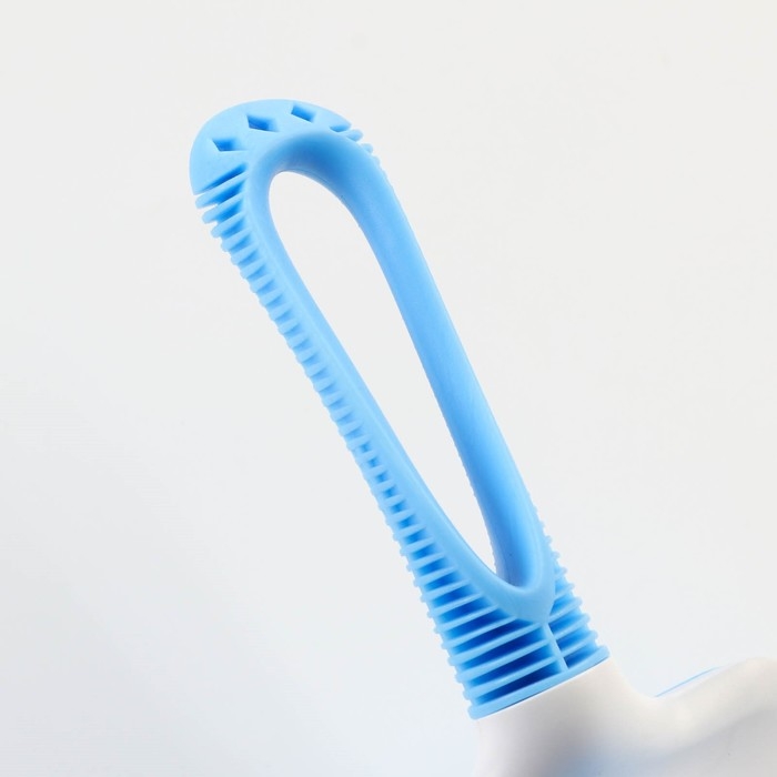 Пуходёрка с самоочисткой Пижон Premium, с каплями, облегчённая, 10 х 19 см, голубая Пуходёрка с самоочисткой Пижон Premium, с каплями, облегчённая, 10 х 19 см, голубая