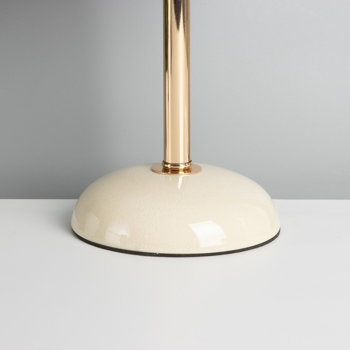 Лампа настольная Лампа настольная "Лика" 1х40Вт Е27 белый/золото/синий 15х15х32,5см