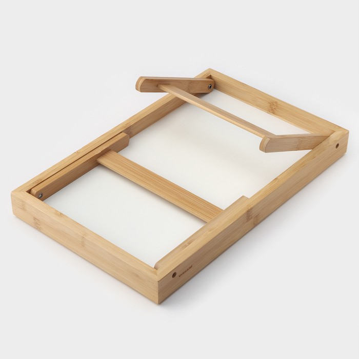 Поднос для завтрака с ножками Доляна, 46,5×25 см, бамбук Поднос для завтрака с ножками Доляна, 46,5×25 см, бамбук