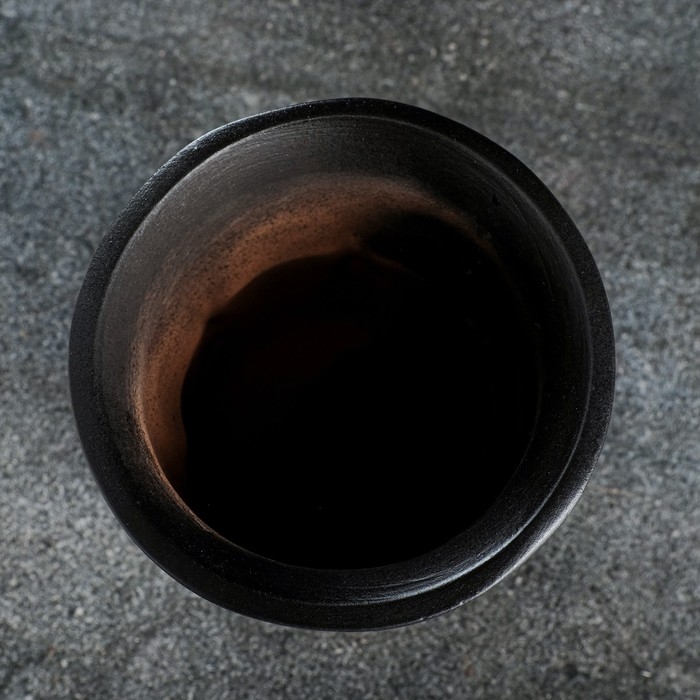 Кашпо - органайзер «Аделия» черное, 1л/ 16х13см Кашпо - органайзер «Аделия» черное, 1л/ 16х13см