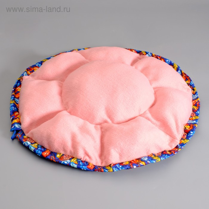 Лежанка-трансформер флисовая на затяжках, 50 см, микс цветов Лежанка-трансформер флисовая на затяжках, 50 см, микс цветов