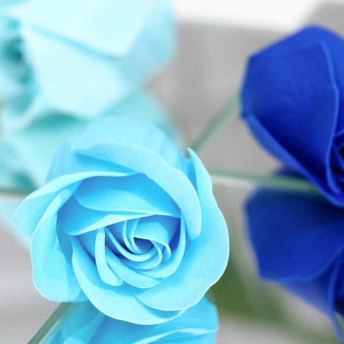 Мыльные розочки, цветные оттенки, набор 18 шт. Мыльные розочки, цветные оттенки, набор 18 шт.