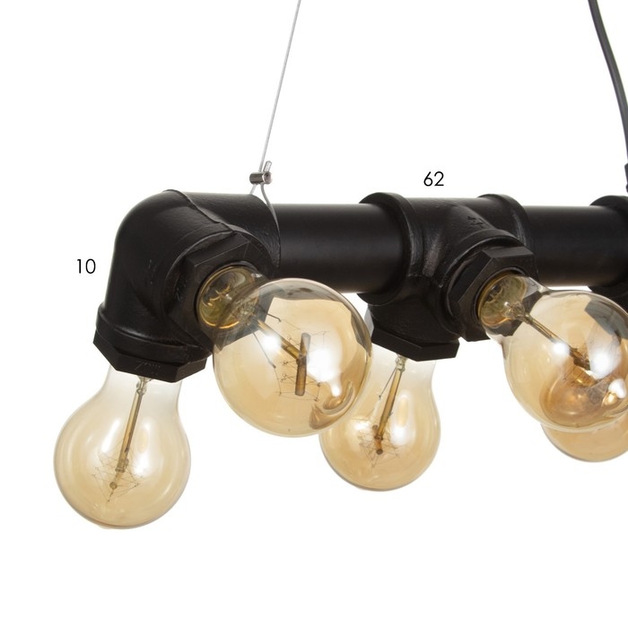 Светильник "Тубо" 10хЕ27 40Вт черный 7х5х7-127см BayerLux