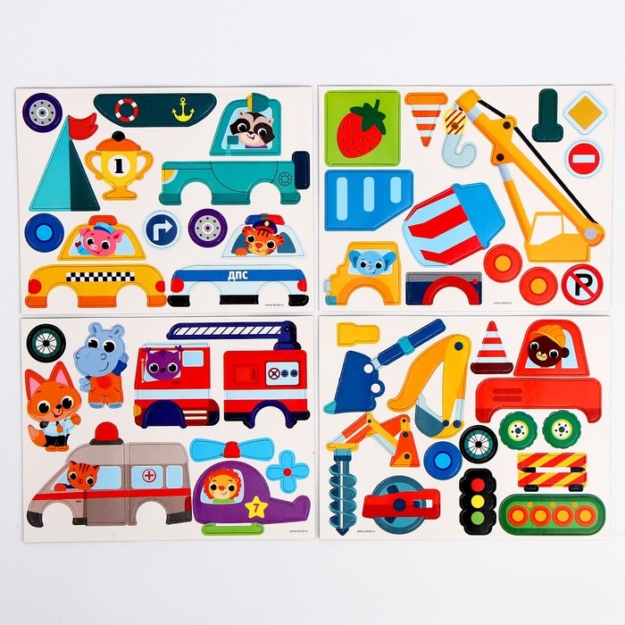Магнитный конструктор «Транспорт» Магнитный конструктор «Транспорт»