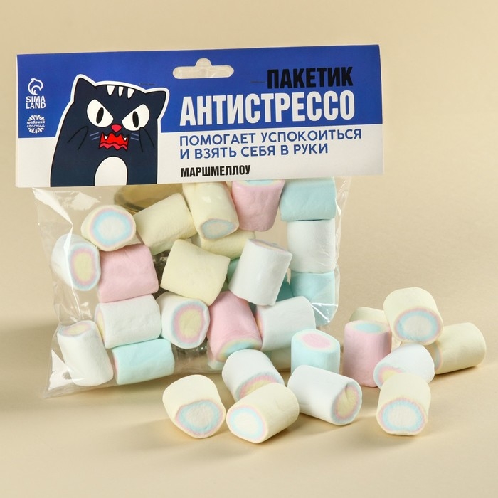 Маршмеллоу &laquo;Антистрессо&raquo; большие, 85 г.