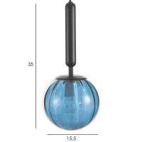 Светильник BayerLux "Джавиер" Е14 40Вт черно-синий 15х15х35-185 см