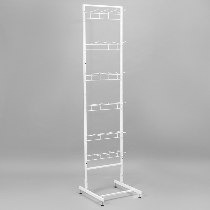 Стойка прикассовая основа 44 см, с 4-штыревой гребенкой, цвет белый Стойка прикассовая основа 44 см, с 4-штыревой гребенкой, цвет белый