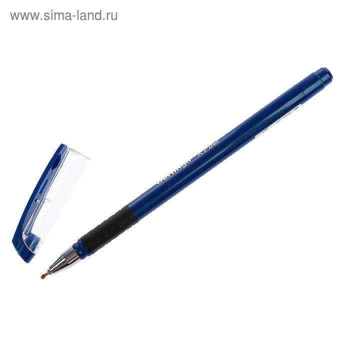 Ручка шариковая Berlingo xFine 0.3, синяя, корпус синий, резиновый упор, цена за 1 штук. Ручка шариковая Berlingo xFine 0.3, синяя, корпус синий, резиновый упор, цена за 1 штук.