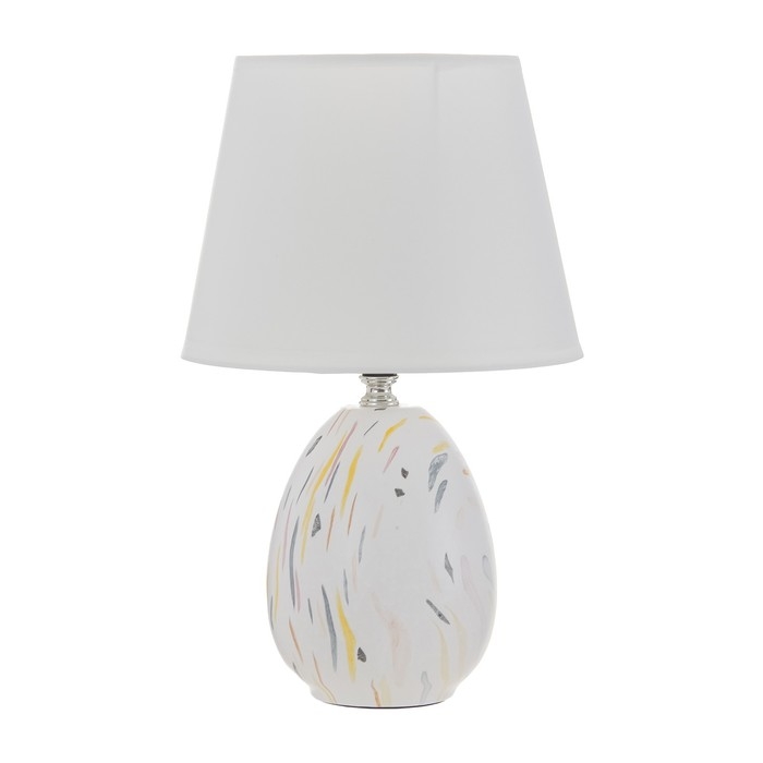 Настольная лампа Настольная лампа "Элисса" E14 40Вт белый 20х20х32 см RISALUX